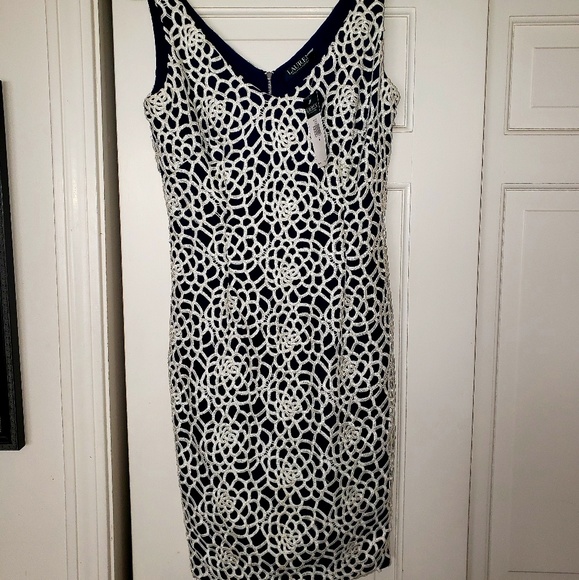 Ralph Lauren crochet sheath dress - Picture 1 of 3
